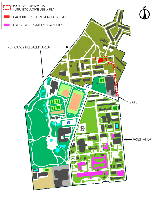 Map of the Fuchu Military Base