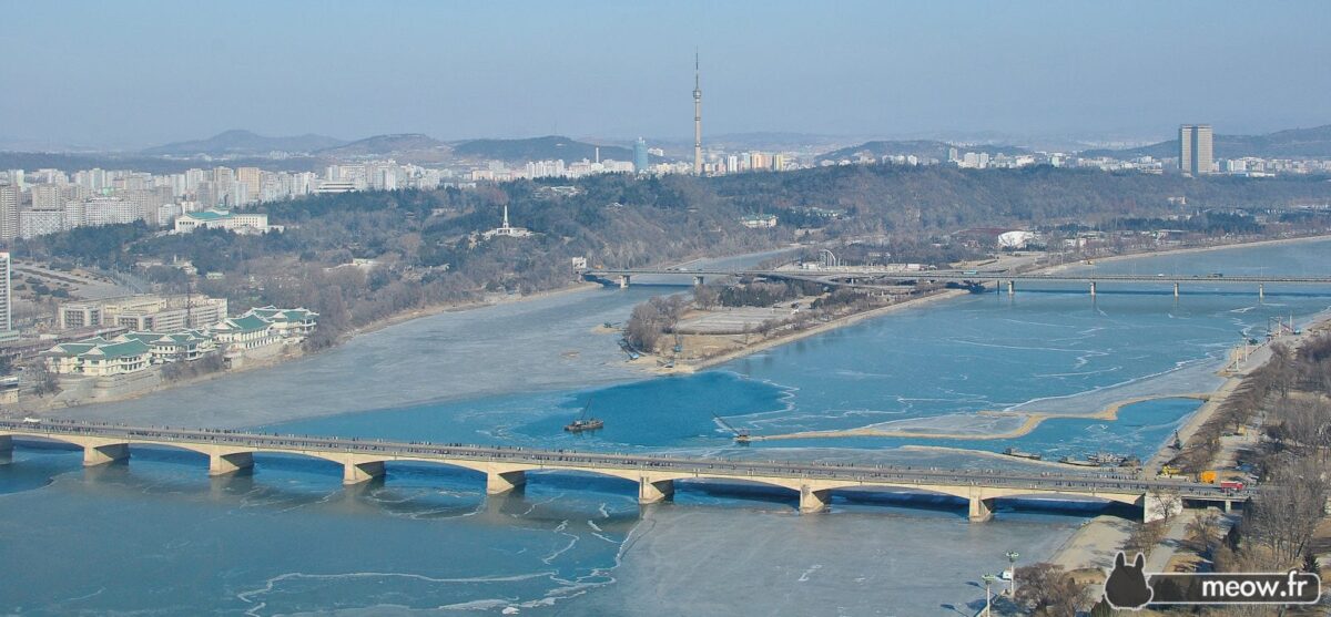 Frozen View in Pyongyang