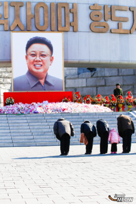 Bow at Kim Jong-il in Pyongyang