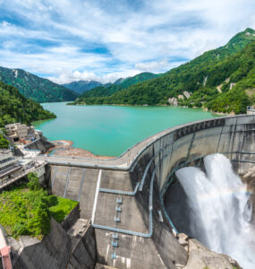 The Majestic Kurobe Dam in Japan: A Symbol of Engineering Marvel.