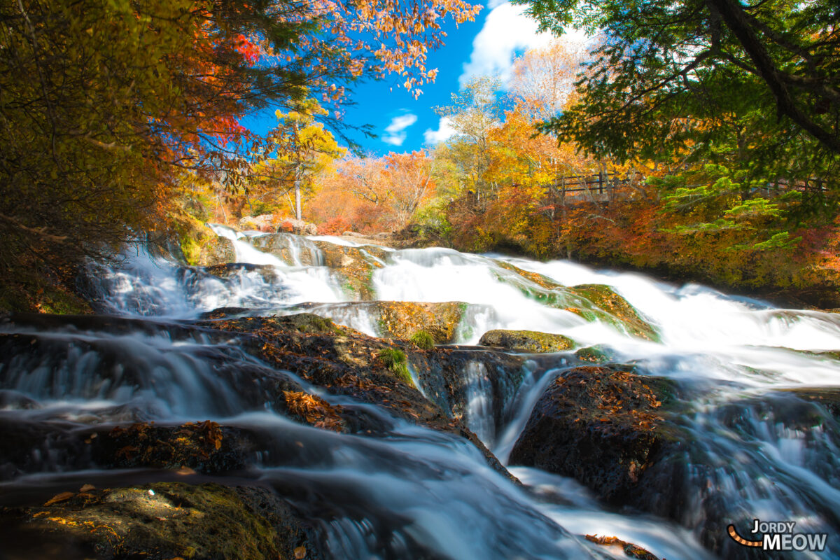 Autumn colors at Ryuzu Falls