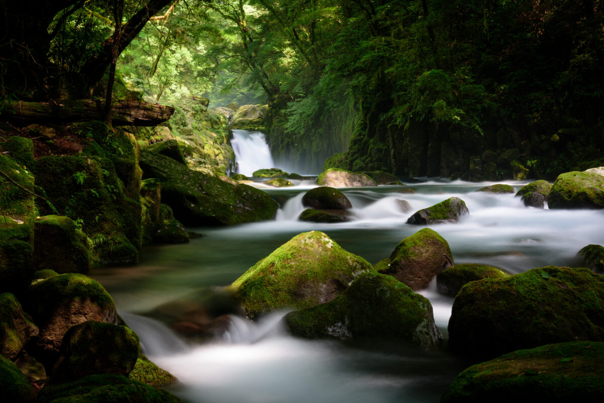 japan, japanese, kumamoto, kyushu, natural, nature, river, waterfall