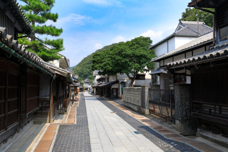 Traditional Japanese architecture, Takeharas historic charm.