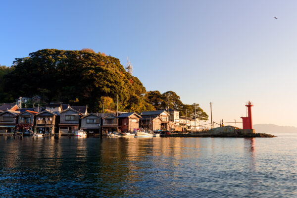 Ines picturesque funaya boat houses, coastal Japanese gem.