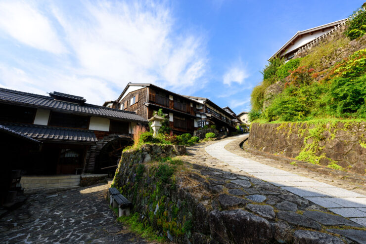 Historic Japanese mountain village Magome-juku