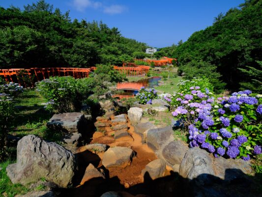 Peaceful Takayama Inari Shinto Shrine Garden Sanctuary