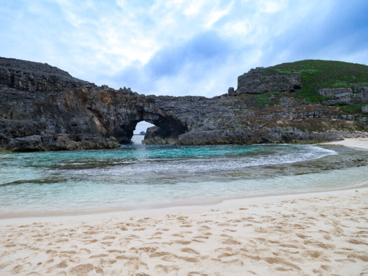 Spectacular Minamijima Coastal Rock Arch Scenery