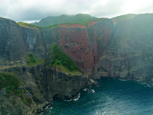 Dramatic Coastal Cliffs, Heart Rock Formation