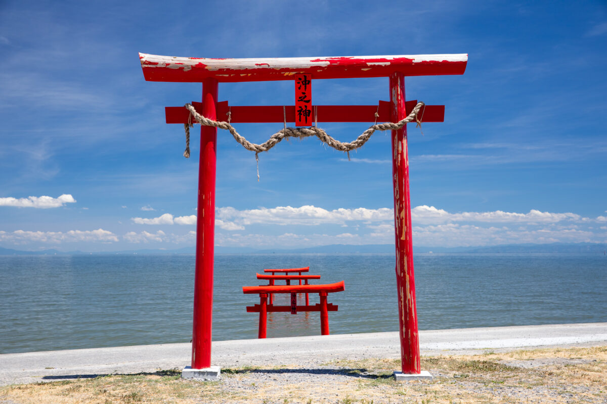 The Floating Torii Gate of Ouo Shrine