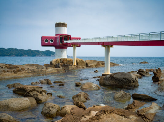 Ashizuri Cape Red Lighthouse Coastal Scenery Japan